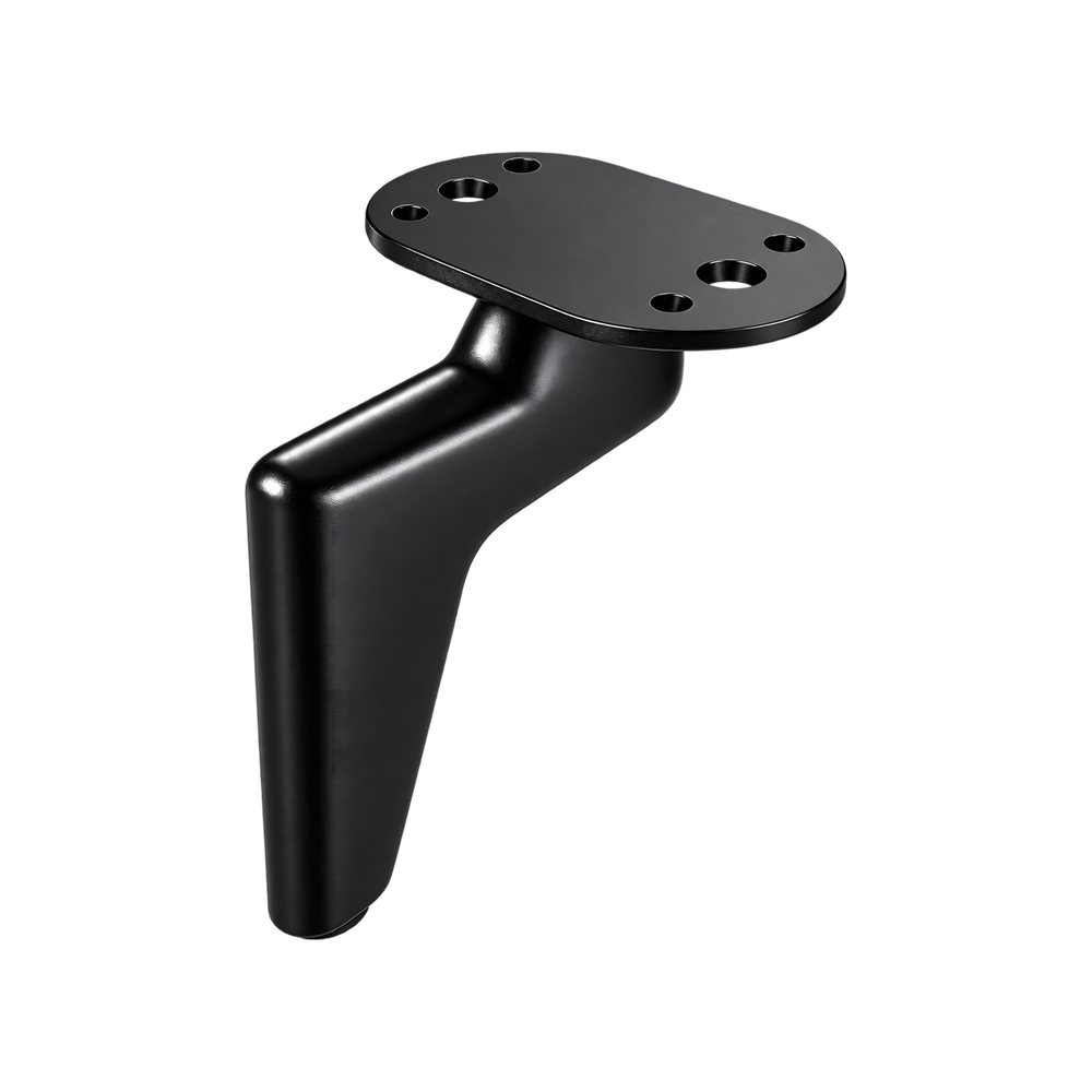 Metal leg S 46 12 cm black