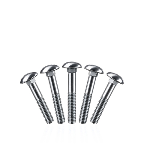 Carriage bolts 6 × 40 mm (100 pcs)