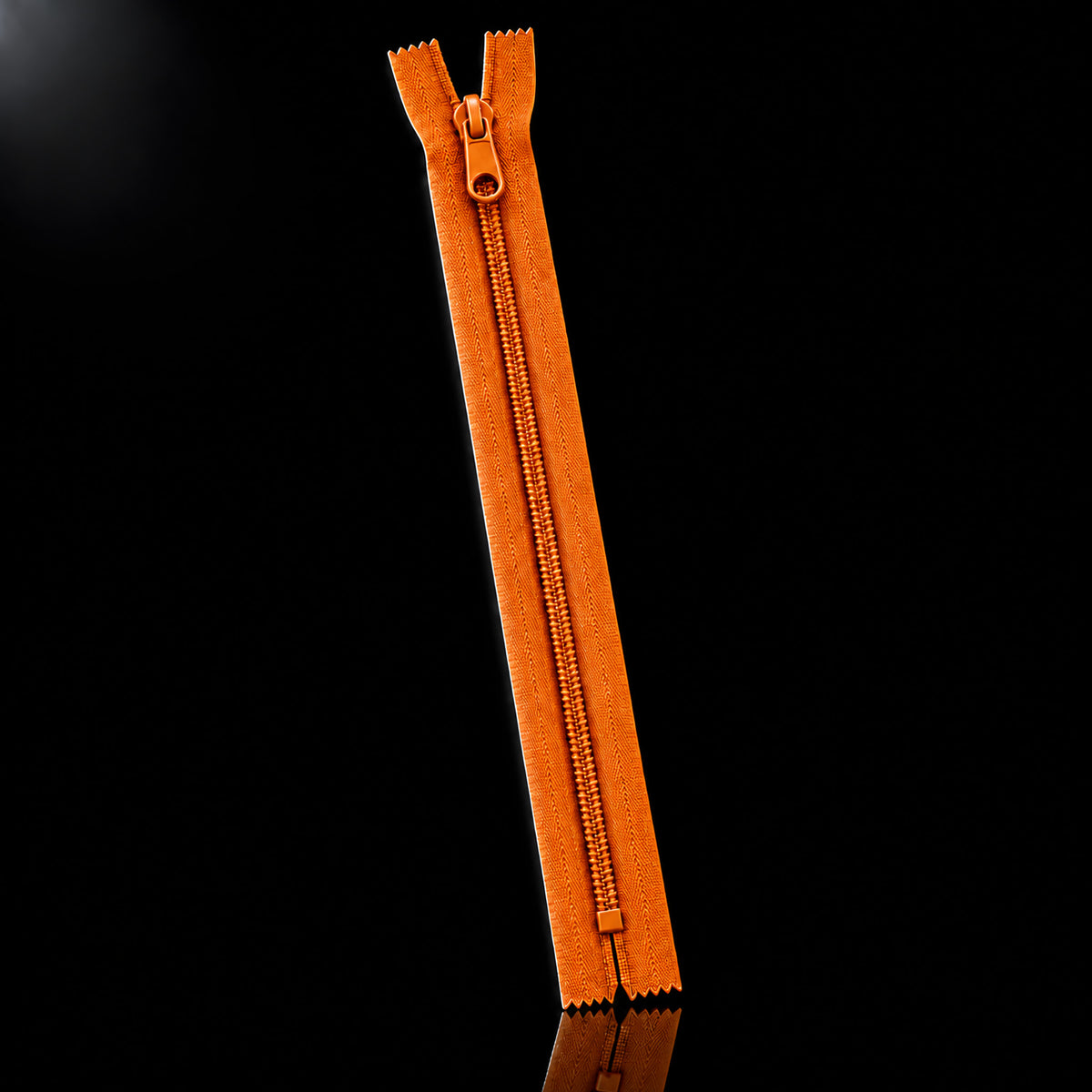 Zipper with slider No3 20 cm - 100 pcs — Zipper with slider No3 20 cm - 100 pcs · Orange