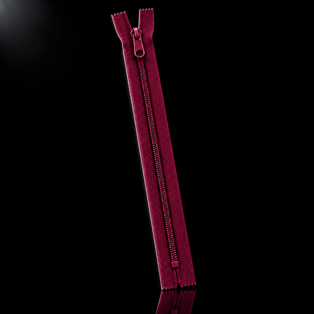 Zipper with slider No3 20 cm - 100 pcs — Zipper with slider No3 20 cm - 100 pcs · Burgundy