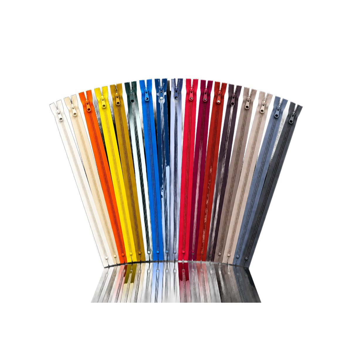 Zipper with slider No3 31 cm - 100 pcs — Zipper with slider No3 31 cm - 100 pcs · all colours