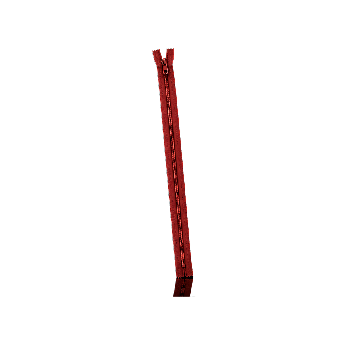Zipper with slider No3 47 cm - 100 pcs — Zipper with slider No3 47 cm - 100 pcs · Red