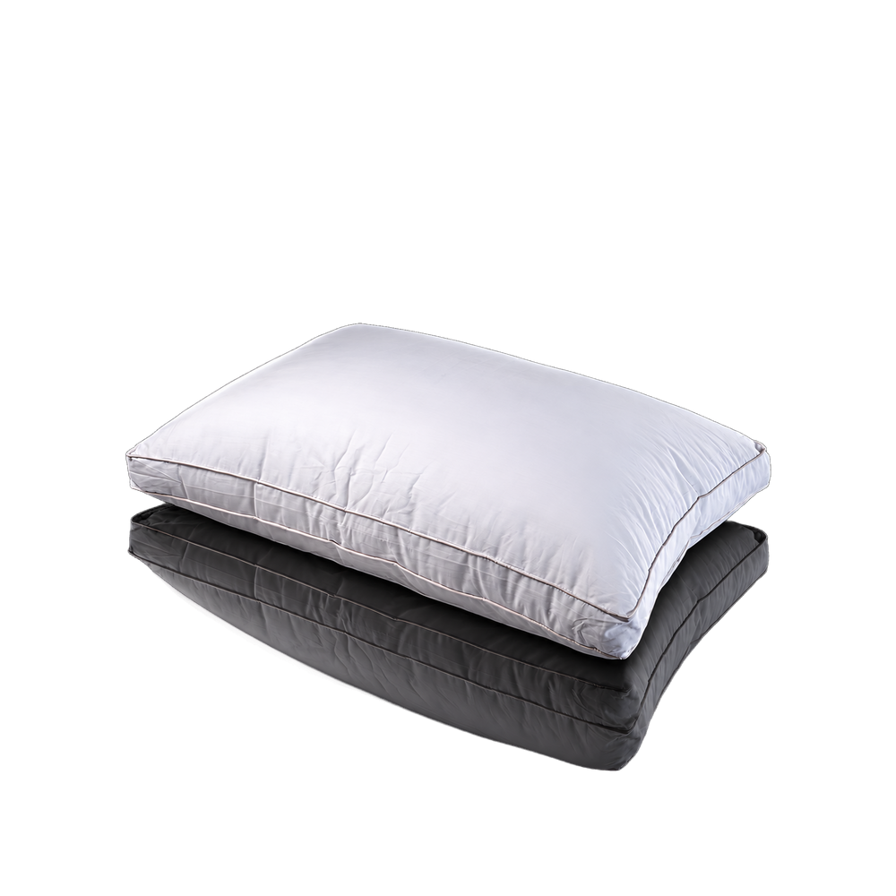 272 Μαξιλάρι Percale 100% Cotton Down Proof Δίγαζο Piping με φάσα